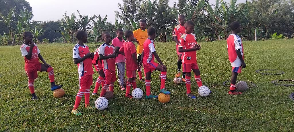 Football curriculum training in progress