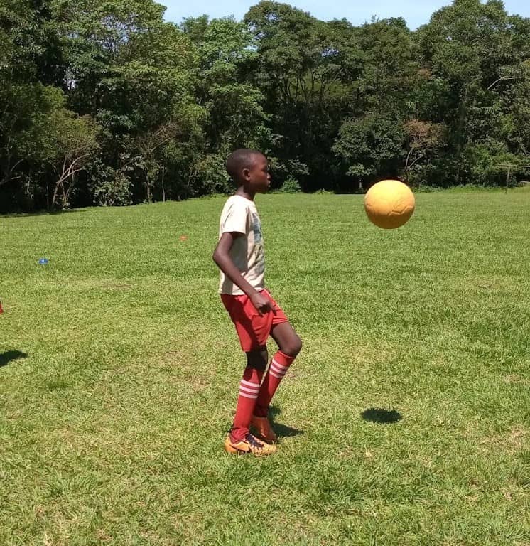 Coached session with developing football athletes